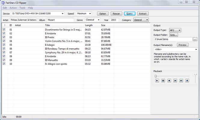 FairStars CD Ripper