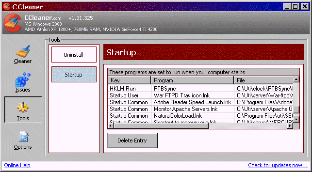 Startup Tool