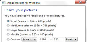 Image Resizer for Windows