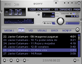 Winamp with hi-fi skin
