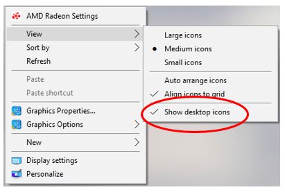 Desktop icons