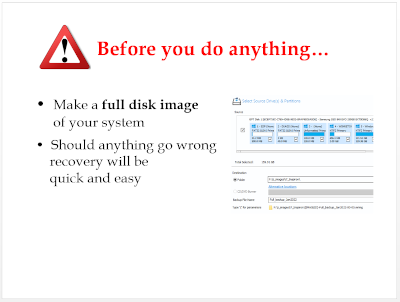 Disk image backup